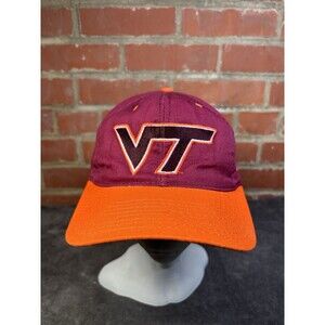 Vintage 90s Virginia Tech University Hokies Hat Size 7 1/8 The Game Made In USA